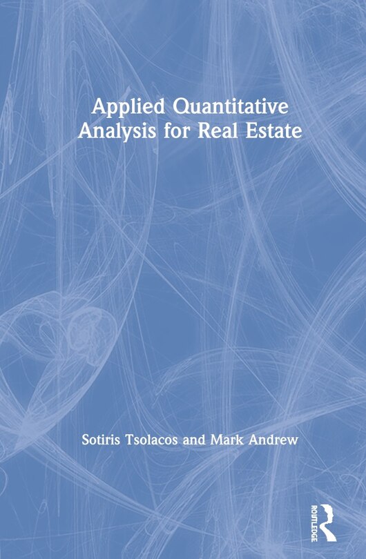 Front cover_Applied Quantitative Analysis For Real Estate