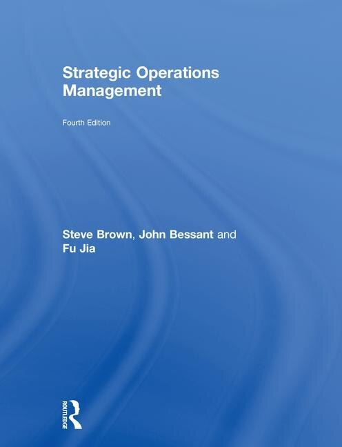 Front cover_Strategic Operations Management