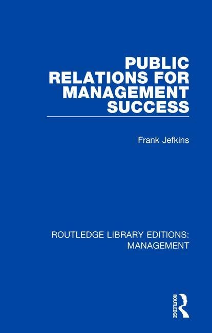 Front cover_Public Relations For Management Success