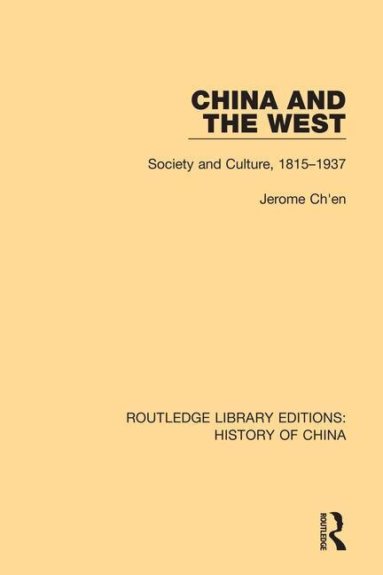 Front cover_China And The West