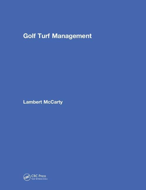 Front cover_Golf Turf Management