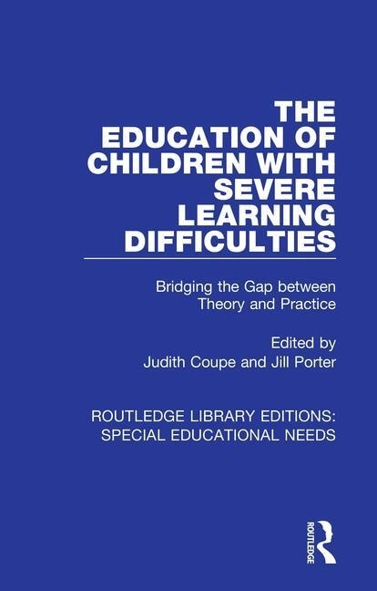 Couverture_The Education of Children with Severe Learning Difficulties