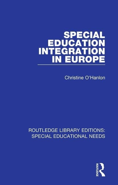 Couverture_Special Education Integration In Europe
