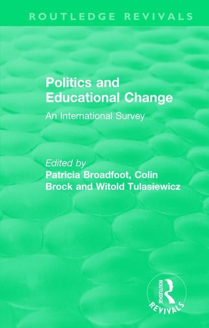 Couverture_Politics And Educational Change