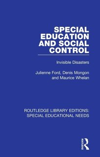 Front cover_Special Education And Social Control