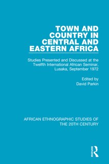 Front cover_Town And Country In Central And Eastern Africa