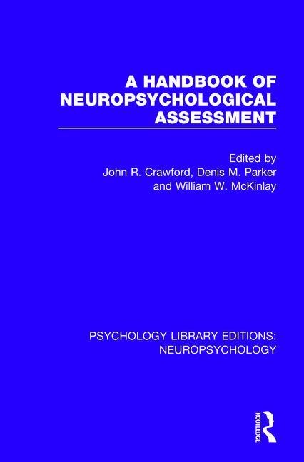 Couverture_A Handbook Of Neuropsychological Assessment