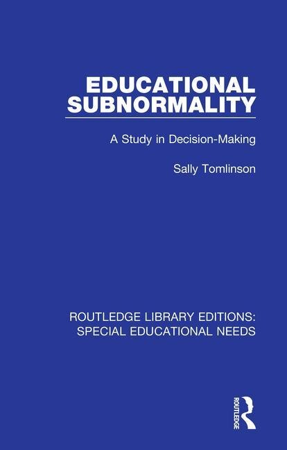 Couverture_Educational Subnormality