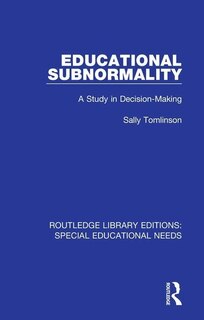 Couverture_Educational Subnormality