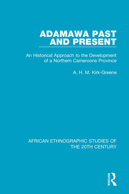 Front cover_Adamawa Past And Present