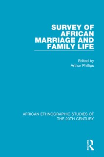 Front cover_Survey Of African Marriage And Family Life