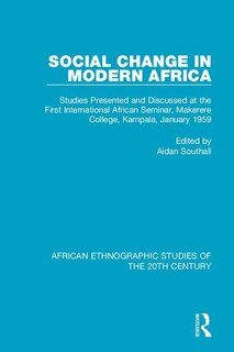 Front cover_Social Change in Modern Africa