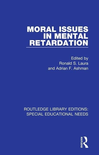 Couverture_Moral Issues In Mental Retardation