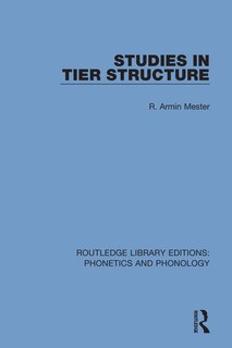 Front cover_Studies In Tier Structure