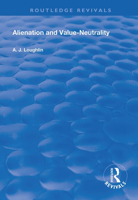 Couverture_Alienation And Value-neutrality