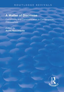 Couverture_A Matter Of Discourse