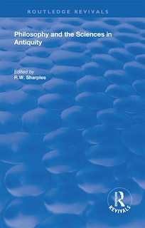 Front cover_Philosophy And The Sciences In Antiquity
