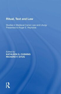Front cover_Ritual, Text And Law