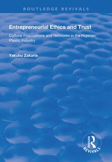 Front cover_Entrepreneurial Ethics And Trust