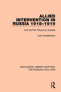 Front cover_Allied Intervention in Russia 1918-1919