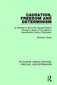 Couverture_Causation, Freedom and Determinism
