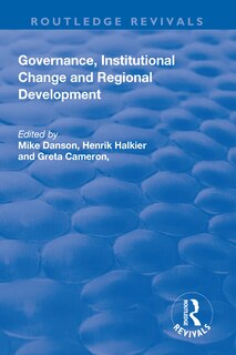 Couverture_Governance, Institutional Change And Regional Development