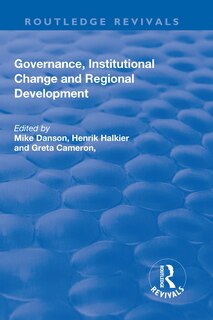 Couverture_Governance, Institutional Change And Regional Development