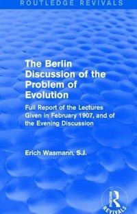 Couverture_The Berlin Discussion Of The Problem Of Evolution