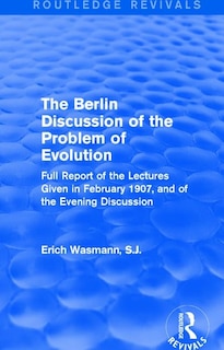 Front cover_The Berlin Discussion of the Problem of Evolution