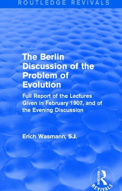 Front cover_The Berlin Discussion of the Problem of Evolution