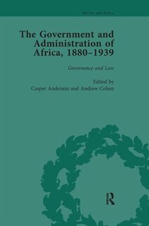 Front cover_The Government and Administration of Africa, 1880-1939 Vol 2