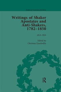Front cover_Writings Of Shaker Apostates And Anti-shakers, 1782-1850 Vol 2
