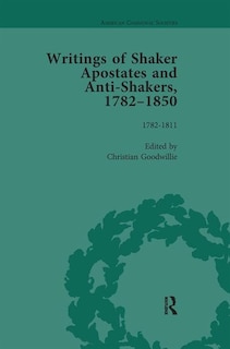 Couverture_Writings of Shaker Apostates and Anti-Shakers, 1782-1850