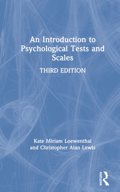 Couverture_An Introduction To Psychological Tests And Scales