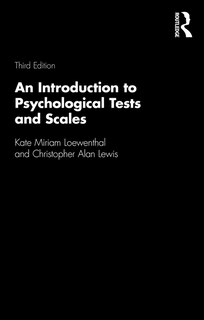 Couverture_An Introduction To Psychological Tests And Scales