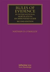 Couverture_Rules Of Evidence In International Arbitration