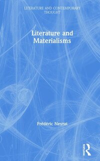 Front cover_Literature And Materialisms
