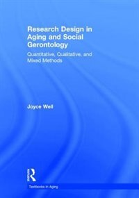Front cover_Research Design In Aging And Social Gerontology
