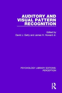 Front cover_Auditory And Visual Pattern Recognition
