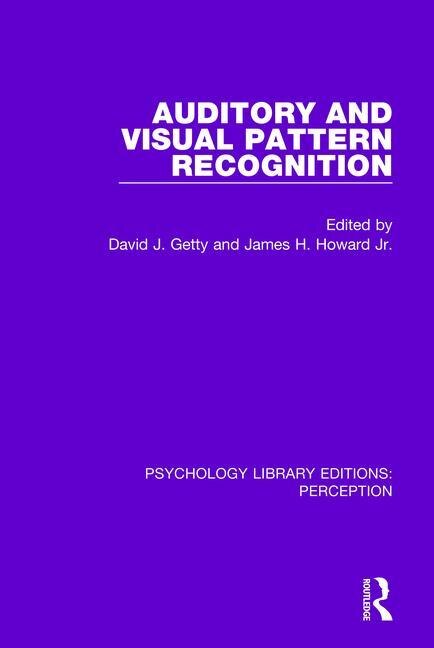 Front cover_Auditory And Visual Pattern Recognition