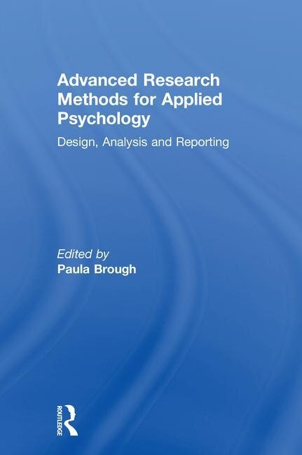Front cover_Advanced Research Methods For Applied Psychology