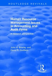 Couverture_Human Resource Management Issues in Accounting and Auditing Firms