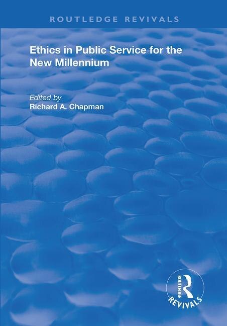 Front cover_Ethics In Public Service For The New Millennium