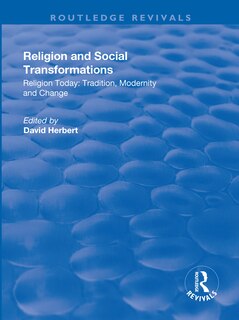Couverture_Religion And Social Transformations