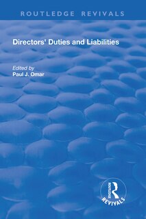 Couverture_Directors' Duties And Liabilities