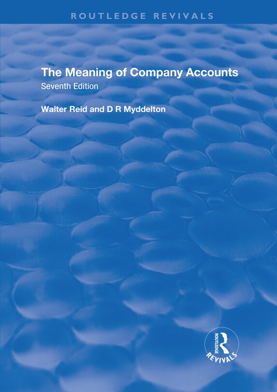 Front cover_The Meaning Of Company Accounts