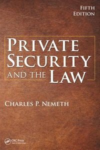 Front cover_Private Security And The Law