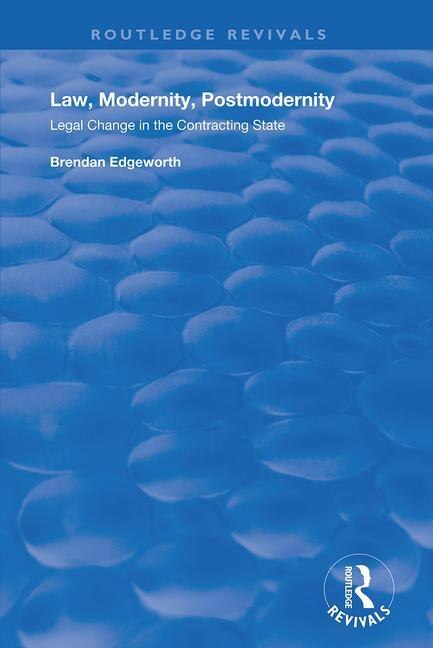 Front cover_Law, Modernity, Postmodernity