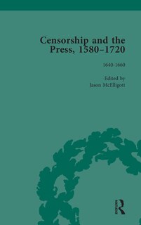 Couverture_Censorship And The Press, 1580-1720, Volume 2