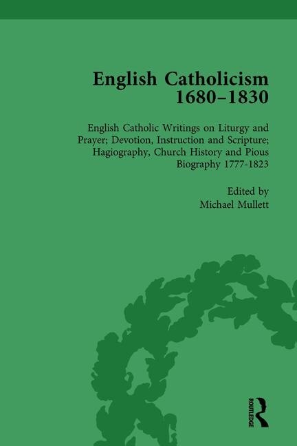 Couverture_English Catholicism, 1680-1830, Vol 6